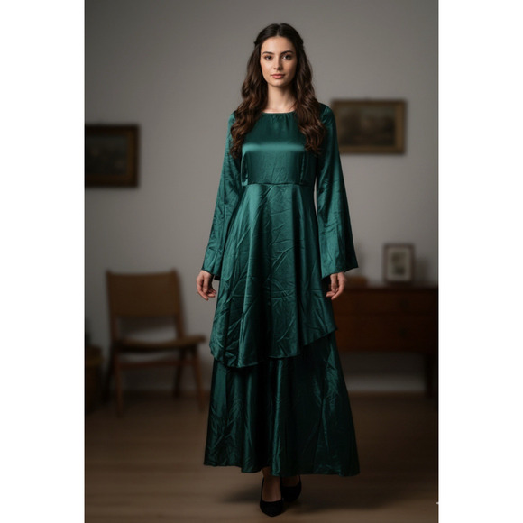 Medieval Renaissance Adult Womens Costume Small Halloween Green - Picture 1 of 10